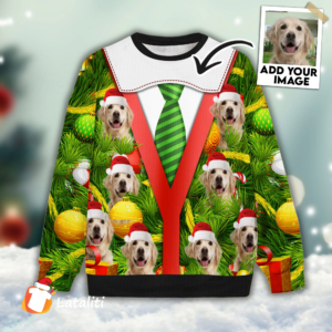 Ugly Sweatshirt All Over Print Custom Funny Christmas Tree (Green Color)