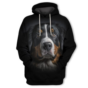 Bernese Mountain - Unisex 3D Graphic Hoodie Handmade