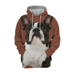 Boston Terrier 2 - Unisex 3D Graphic Hoodie Handmade
