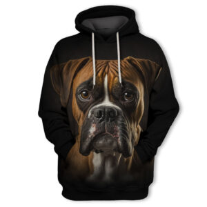 Boxer 3 - Unisex 3D Graphic Hoodie Handmade