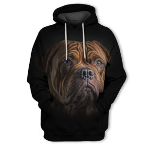 Dogue De Bordeaux - Unisex 3D Graphic Hoodie Handmade