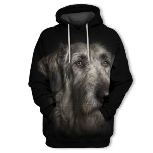 Irish Wolfhound - Unisex 3D Graphic Hoodie Handmade