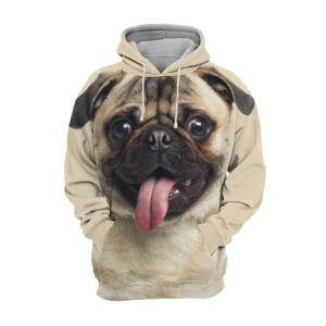 Pug 3 - Unisex 3D Graphic Hoodie Handmade