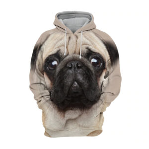 Pug - Unisex 3D Graphic Hoodie Handmade