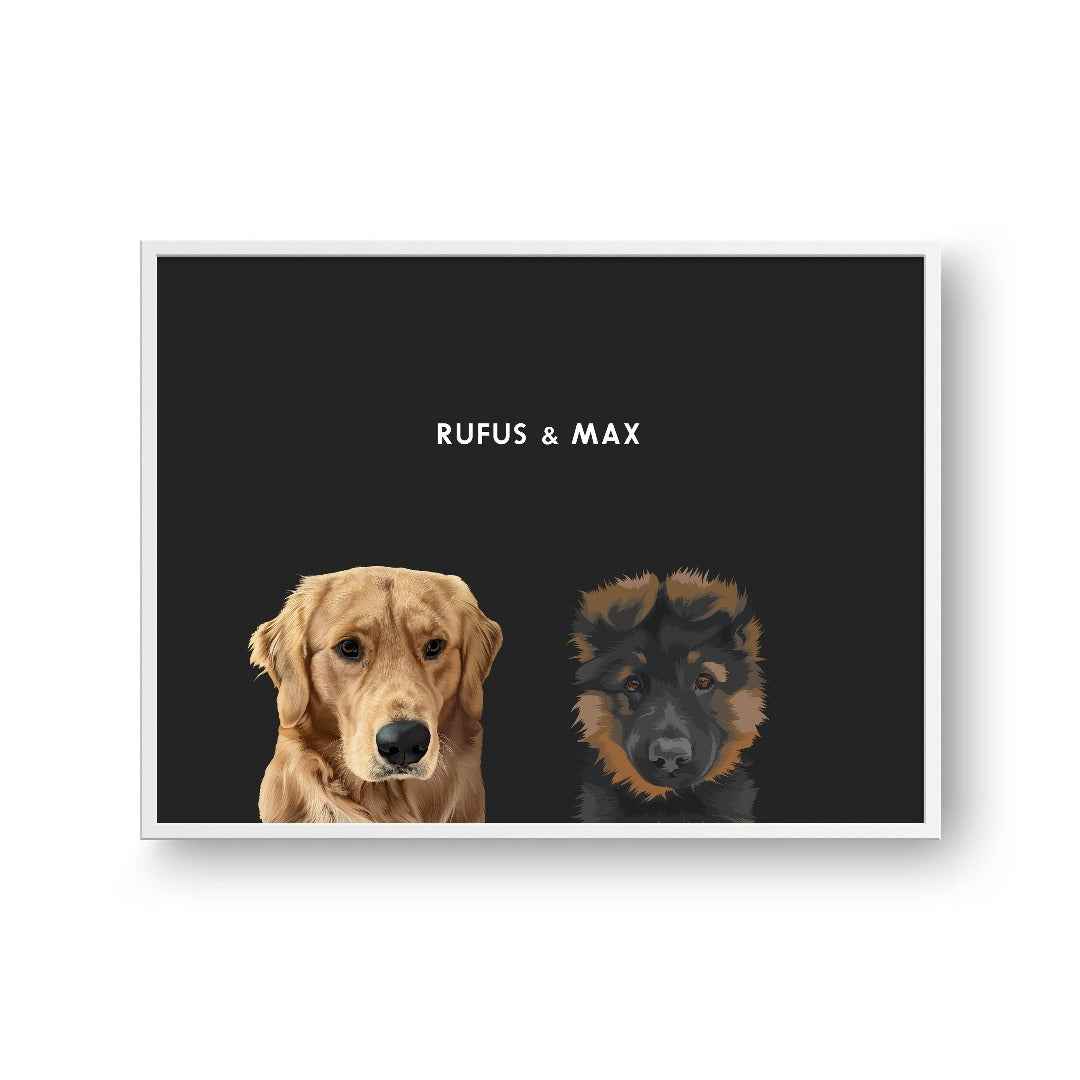 FramedPoster-Horizontal-White_2Pets-Horizontal16x24-CharcoalBG.jpg