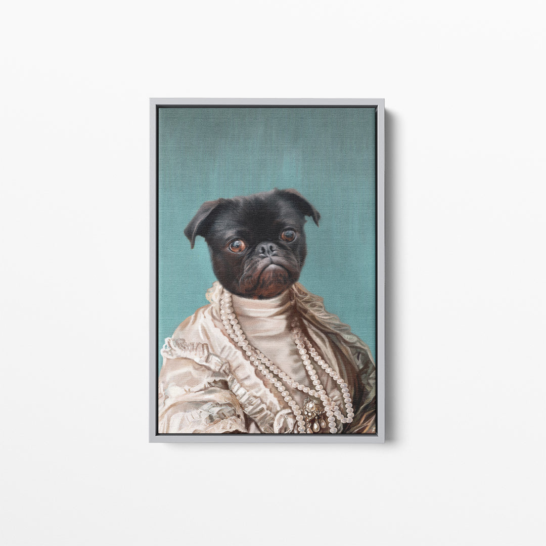 TheQueenRegent_Pet_Portrait_Silver_Frame.jpg