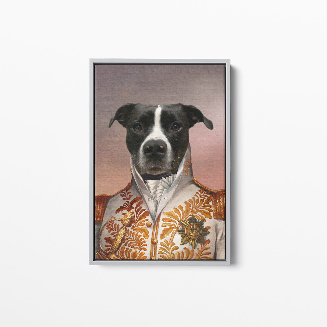 TheWhiteGeneral_Pet_Portrait_Silver_Frame.jpg