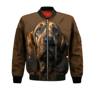 Bloodhound Ai - Unisex 3D Graphic Bomber Jacket