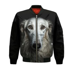 Borzoi Ai - Unisex 3D Graphic Bomber Jacket