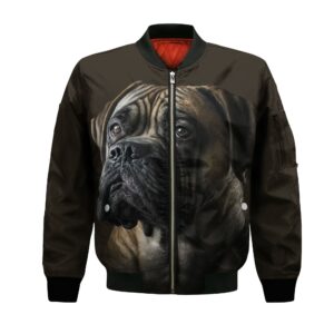 Bullmastiff Ai - Unisex 3D Graphic Bomber Jacket