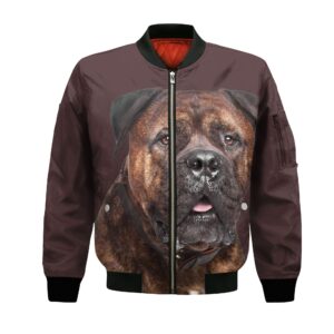 Bullmastiff - Unisex 3D Graphic Bomber Jacket