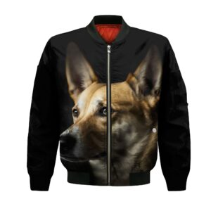 Carolina Dog Ai - Unisex 3D Graphic Bomber Jacket