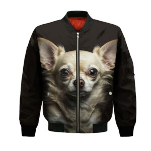 Chihuahua 2 Ai - Unisex 3D Graphic Bomber Jacket