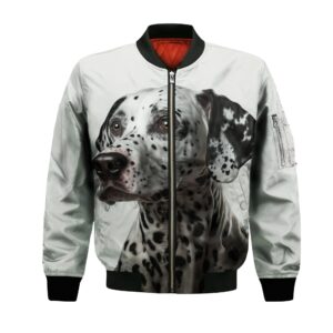 Dalmatian Ai - Unisex 3D Graphic Bomber Jacket