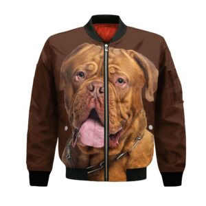 Dogue De Bordeaux - Unisex 3D Graphic Bomber Jacket