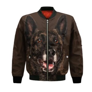 Dutch Shepherd - Unisex 3D Graphic Bomber Jacket