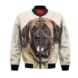 English Mastiff - Unisex 3D Graphic Bomber Jacket