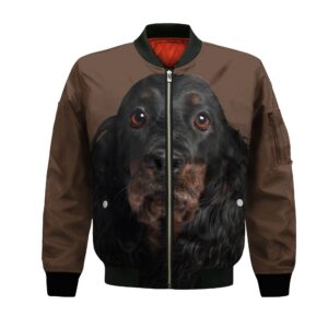 Gordon Setter - Unisex 3D Graphic Bomber Jacket