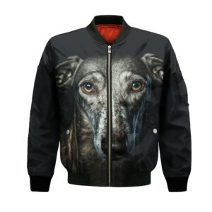 Greyhound Ai - Unisex 3D Graphic Bomber Jacket