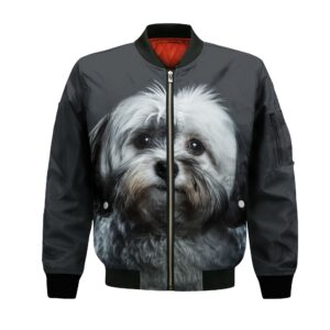 Havanese Ai - Unisex 3D Graphic Bomber Jacket