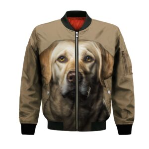 Labrador Retriever 2 Ai - Unisex 3D Graphic Bomber Jacket