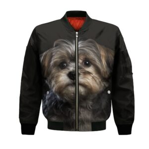 Morkie Ai - Unisex 3D Graphic Bomber Jacket
