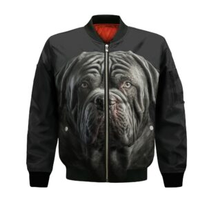 Neapolitan Mastiff Ai - Unisex 3D Graphic Bomber Jacket