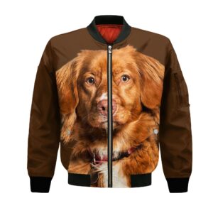 Nova Scotia Duck Tolling Retriever - Unisex 3D Graphic Bomber Jacket