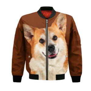 Pembroke Welsh Corgi - Unisex 3D Graphic Bomber Jacket