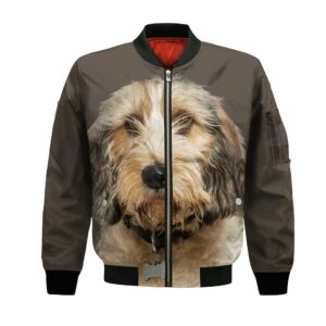 Petit Basset Griffon Vendeen - Unisex 3D Graphic Bomber Jacket