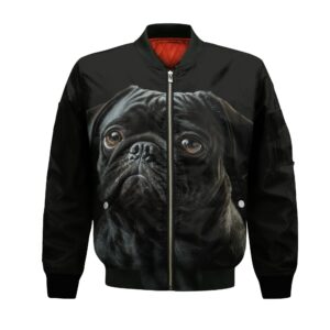 Pug Ai - Unisex 3D Graphic Bomber Jacket