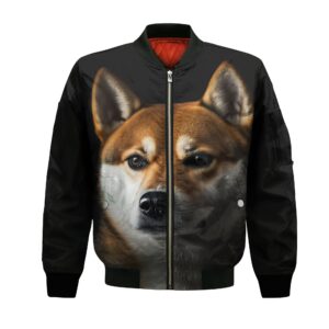 Shiba Inu Ai - Unisex 3D Graphic Bomber Jacket