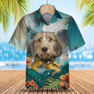 Petit Basset Griffon VendéEn - 3D Tropical Hawaiian Shirt
