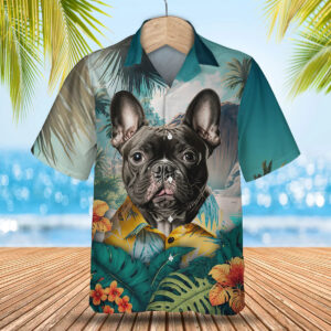 French Bulldog - 3D Tropical Hawaiian Shirt