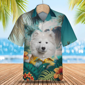 Samoyed - 3D Tropical Hawaiian Shirt