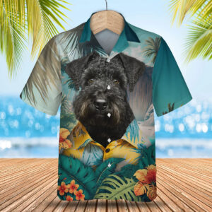 Kerry Blue Terrier - 3D Tropical Hawaiian Shirt