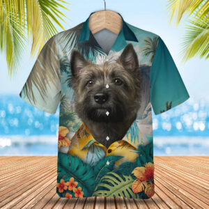 Cairn Terrier Ai - 3D Tropical Hawaiian Shirt