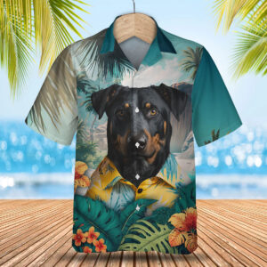 Beauceron Ai - 3D Tropical Hawaiian Shirt