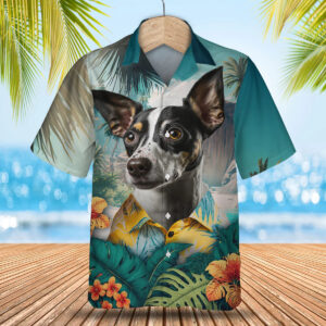 Rat Terrier - 3D Tropical Hawaiian Shirt