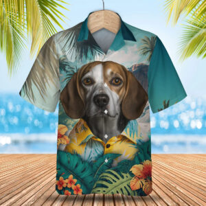 Beagle Ai - 3D Tropical Hawaiian Shirt