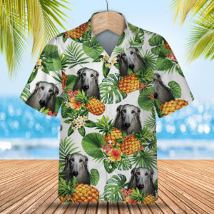 Borzoi Ai - Tropical Pattern Hawaiian Shirt