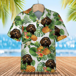 Cavapoo Ai - Tropical Pattern Hawaiian Shirt