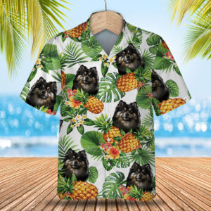 Finnish Lapphund Ai - Tropical Pattern Hawaiian Shirt