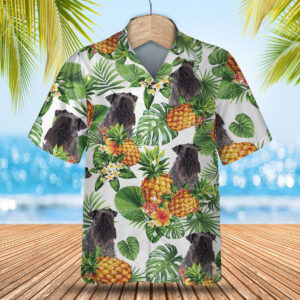 Kerry Blue Terrier - Tropical Pattern Hawaiian Shirt