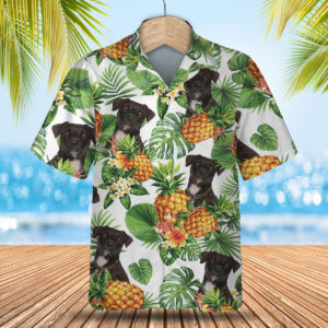 Patterdale Terrier - Tropical Pattern Hawaiian Shirt