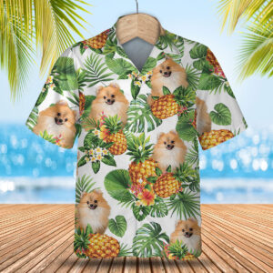Pomeranian - Tropical Pattern Hawaiian Shirt
