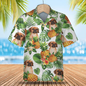 Puggle - Tropical Pattern Hawaiian Shirt