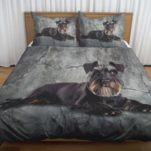 Miniature Schnauzer 1 - Bedding Set - Blanket - Rug