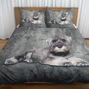 Miniature Schnauzer 2 - Bedding Set - Blanket - Rug