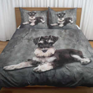 Miniature Schnauzer 3 - Bedding Set - Blanket - Rug